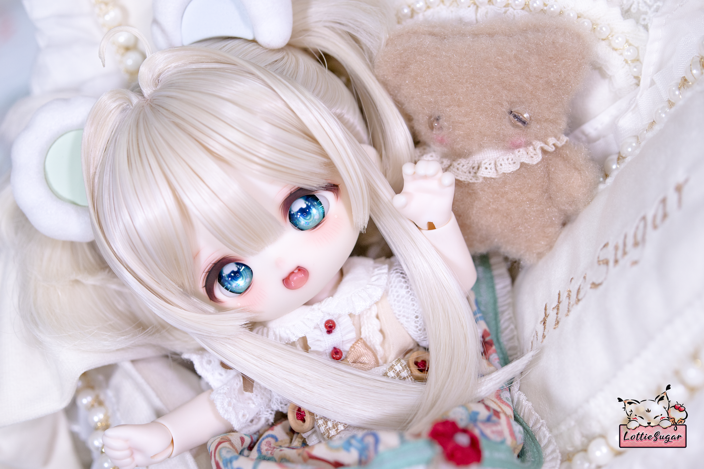 Michelle【1/6 BJD Nude Doll - Zuizui Sweet Tea Custom Head & CF Doll 1/6 Chubby Short Body & 3D Resin Eyes】【LottieSugar】