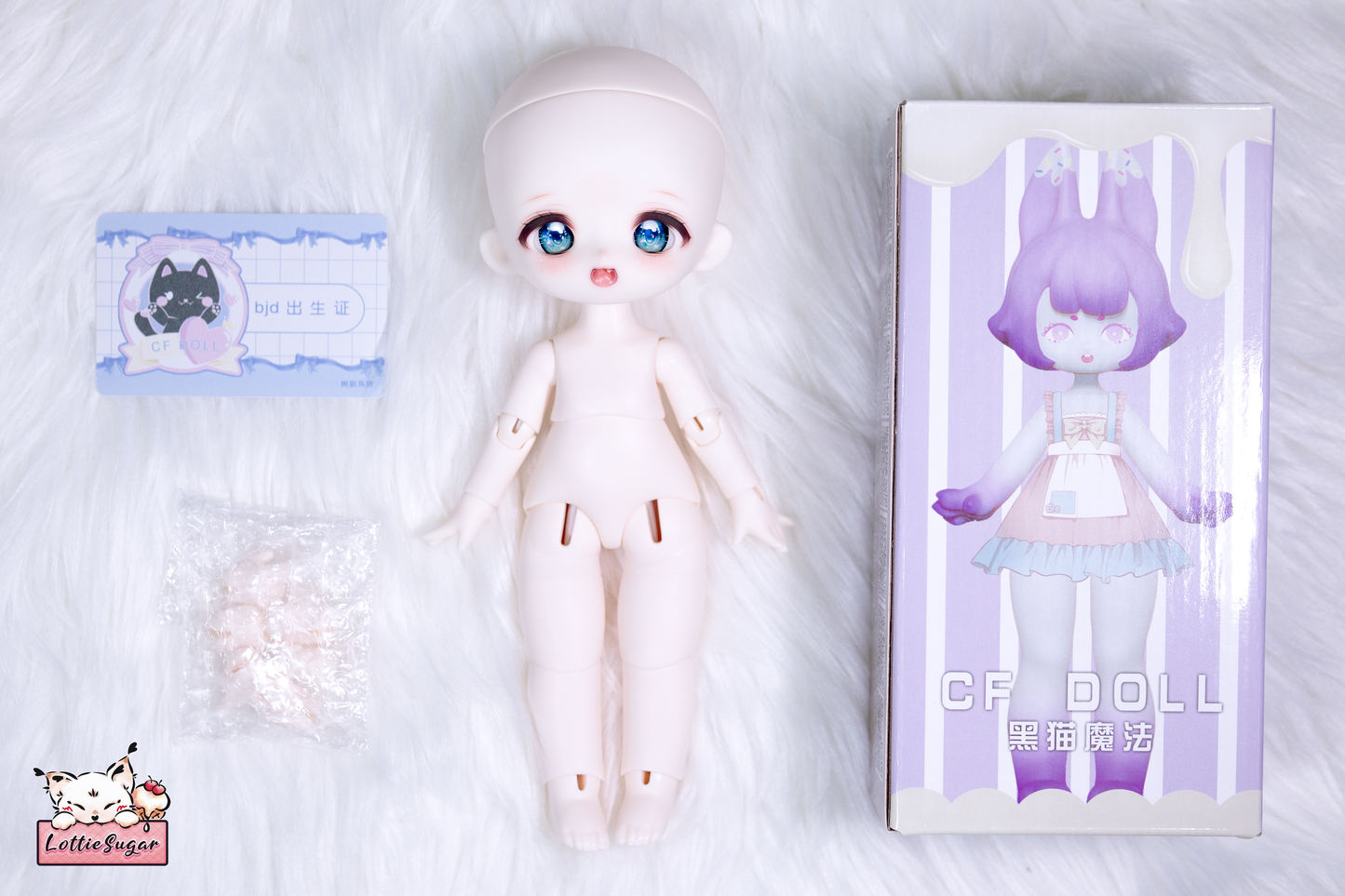 Michelle【1/6 BJD Nude Doll - Zuizui Sweet Tea Custom Head & CF Doll 1/6 Chubby Short Body & 3D Resin Eyes】【LottieSugar】
