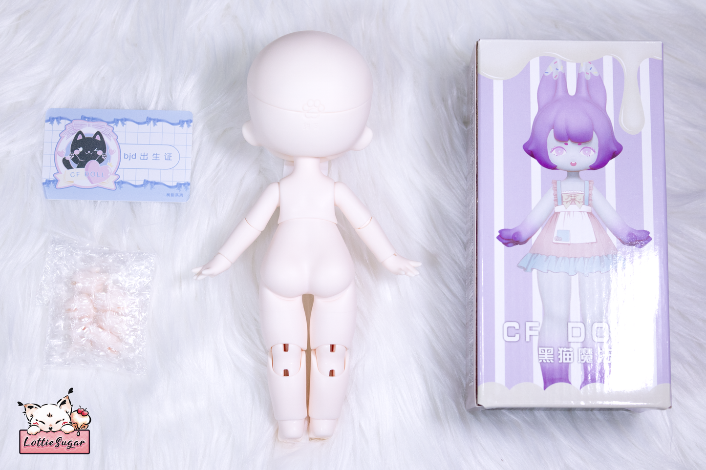 Michelle【1/6 BJD Nude Doll - Zuizui Sweet Tea Custom Head & CF Doll 1/6 Chubby Short Body & 3D Resin Eyes】【LottieSugar】