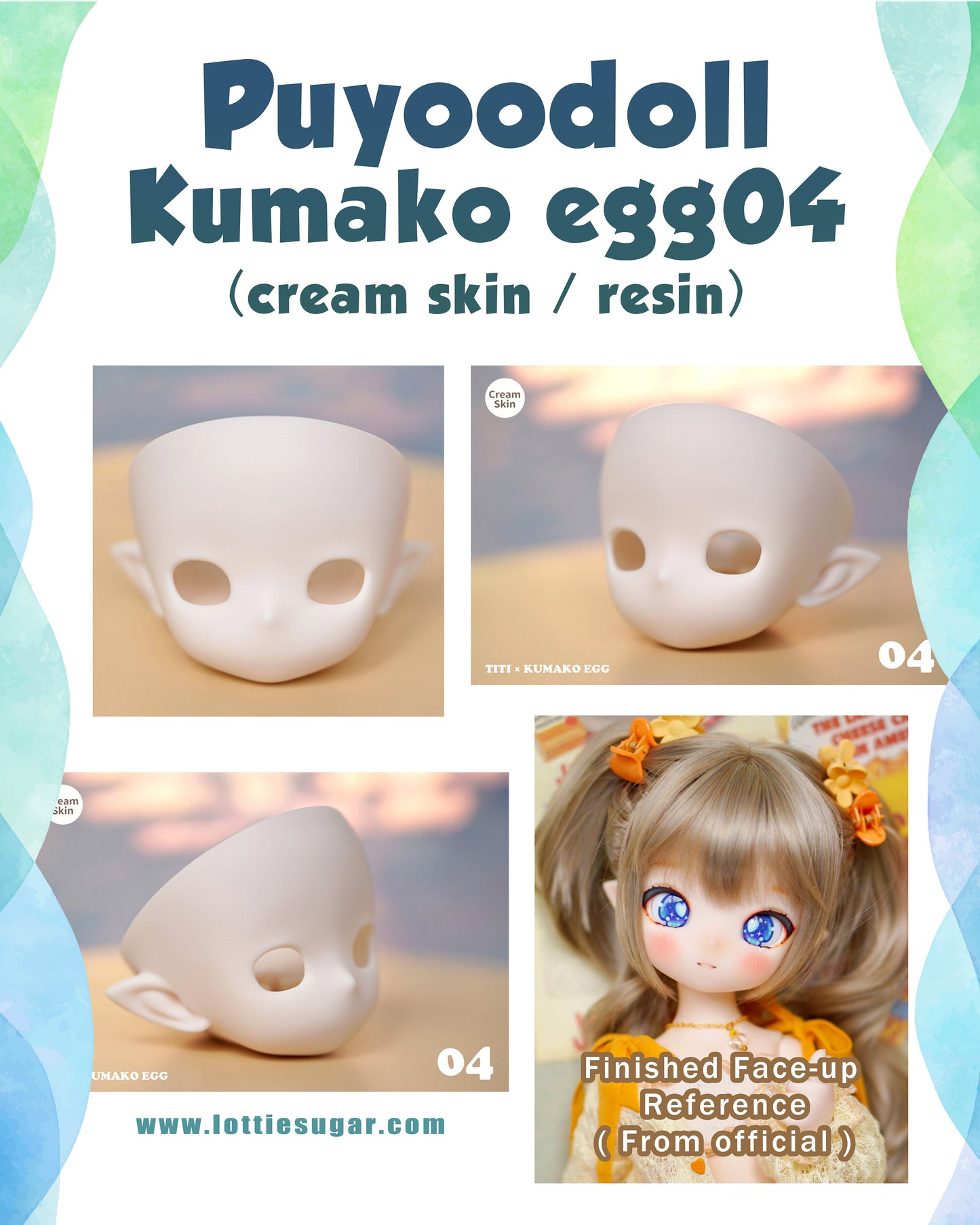 Blank Heads for Face Up Commission - MDD/DD, Tinyfox, Puyoodoll, Others