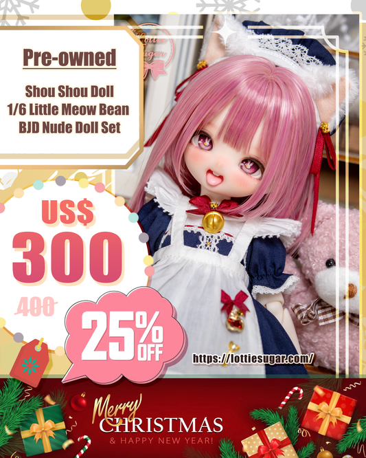 【Pre-owned】Shou Shou Doll - 1/6 Little Meow Bean BJD Nude Doll Set【LottieSugar】