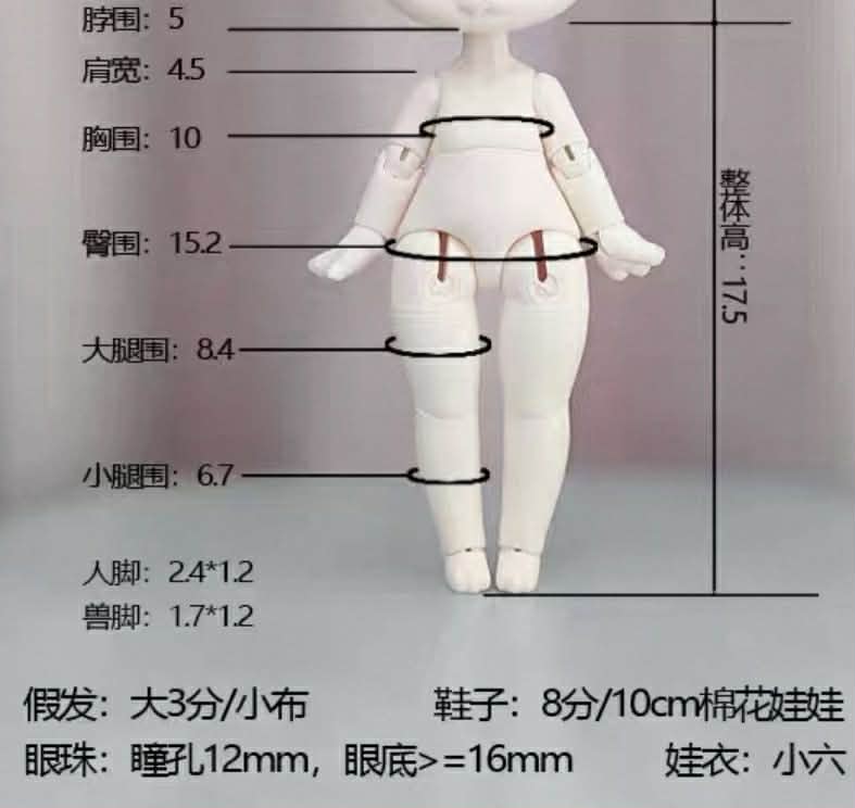 Sold Out!🎄Maru 1/6 Nude Doll Set