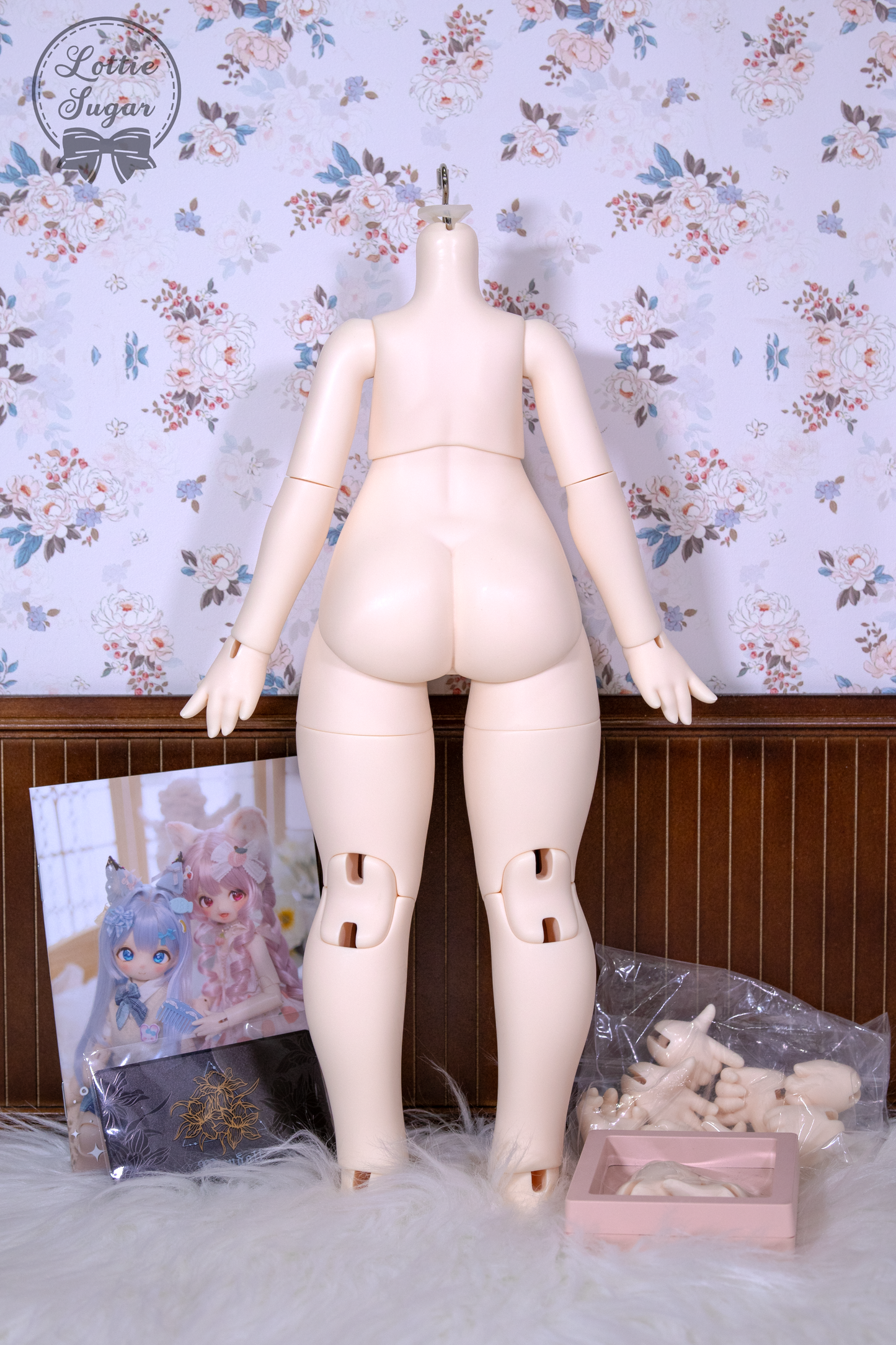 【Pre-owned】MayDoll - 1/4 Resin BJD Lemon Cat Body with extra hand set (Pink-white skin)