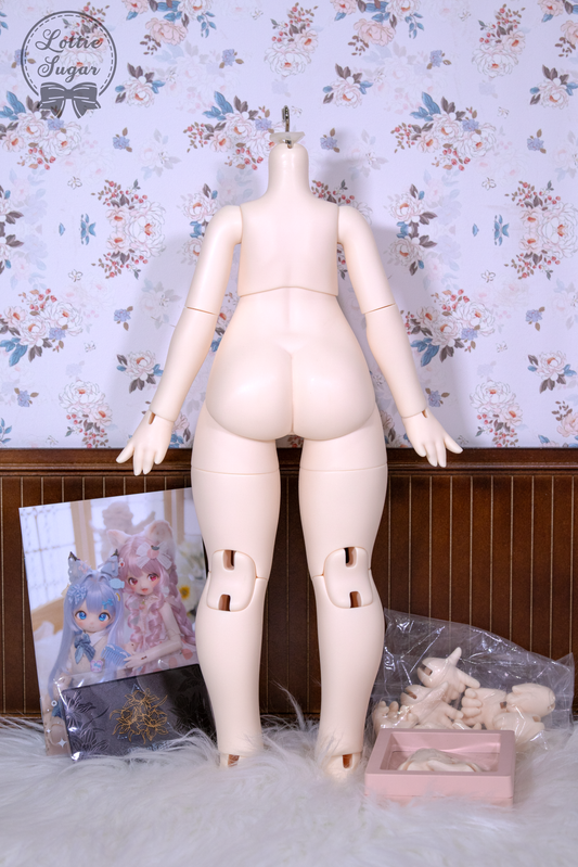【Pre-owned】MayDoll - 1/4 Resin BJD Lemon Cat Body with extra hand set (Pink-white skin)