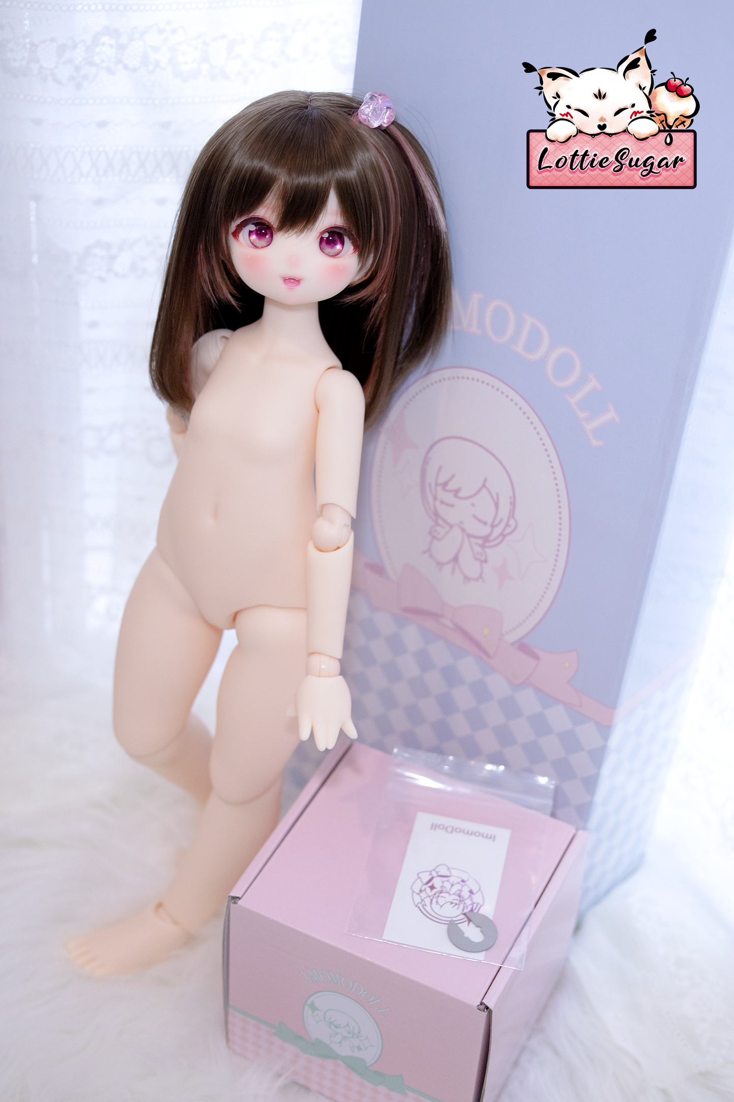 【Venue Limited】🐣Zita【Imomodoll 1/4 MJD Nude Doll Set - Modified Custom Head & Body & 3D Resin Eyes & Wig】【LottieSugar】