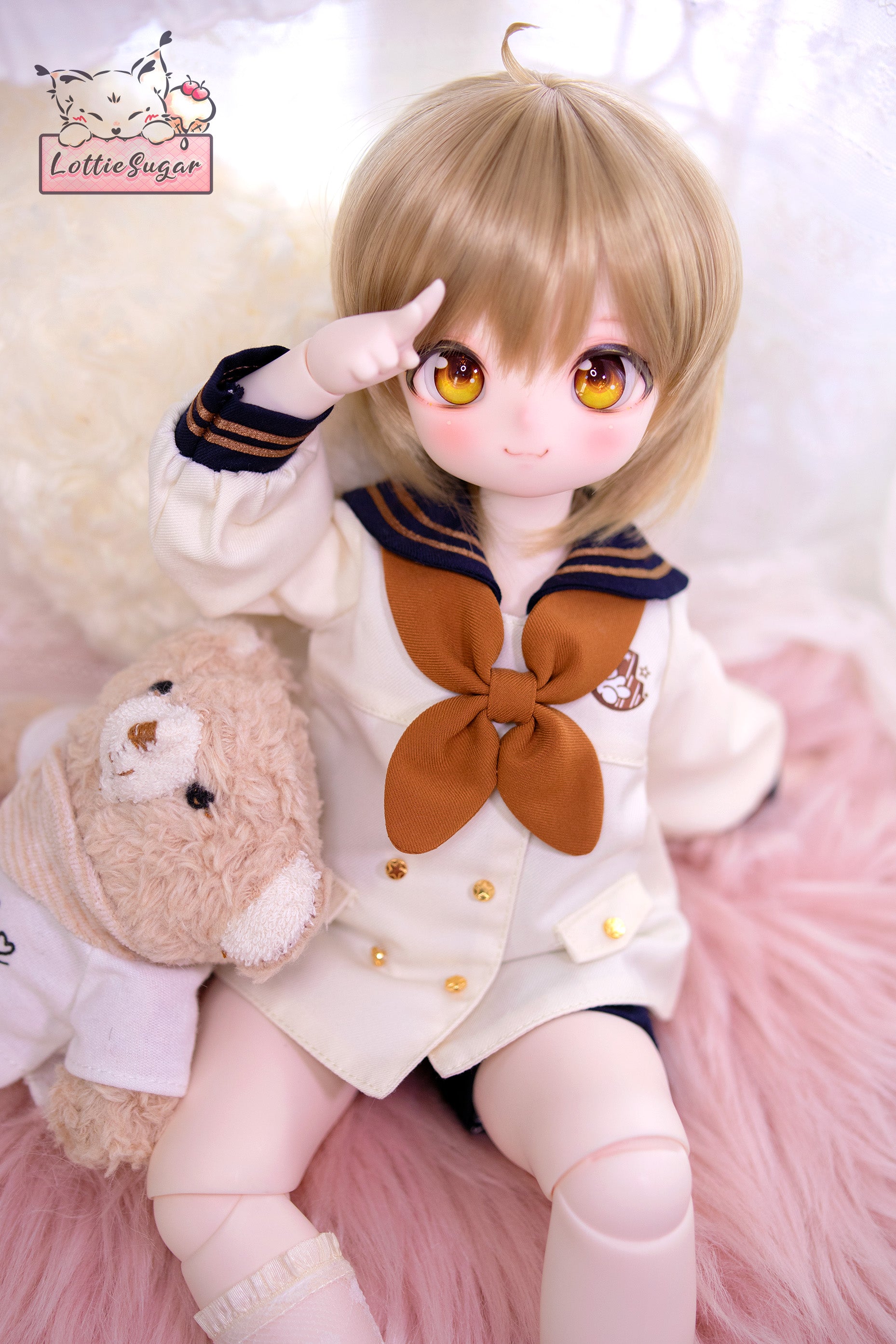 Yuri【Puyoodoll - Kumako Egg04 - 1/4 BJD Custom Head & 3D