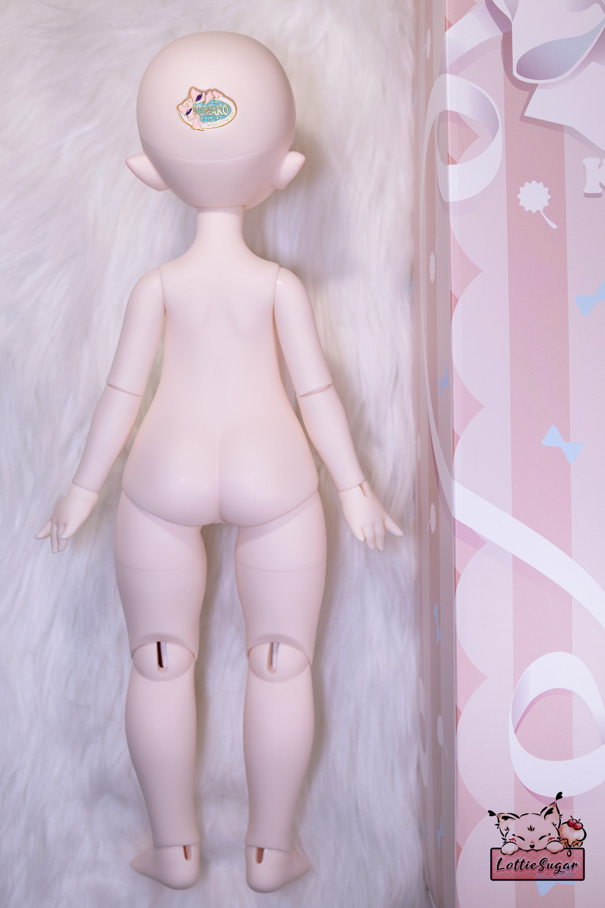 Gently Used】🐻Lala【Puyoodoll - 1/4 Kumako Lala Nude Doll 