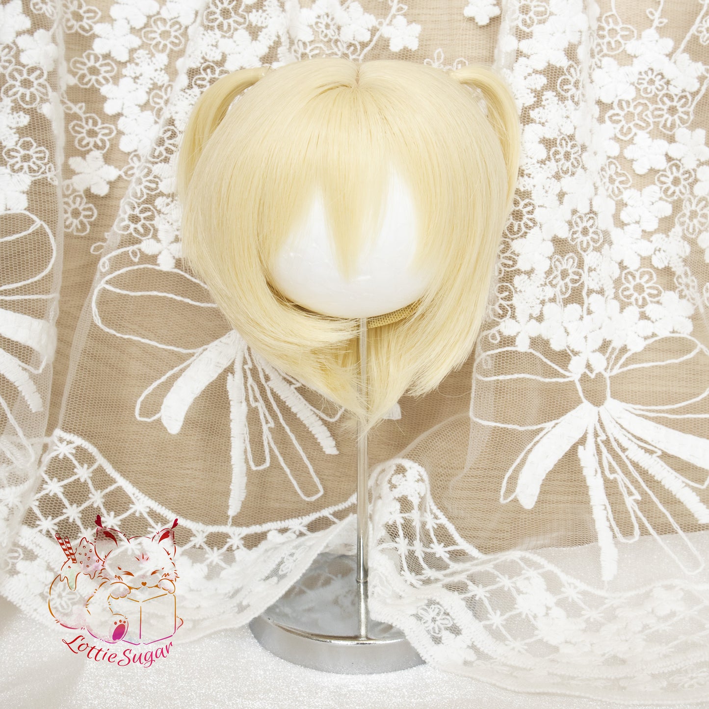 【Gently Used】MS Doll - Milk Blonde Short Twin Tail【22-23cm Wig】